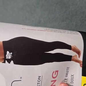 Lemon Size S Black Fleece Lined Seamless High Waisted Leggings